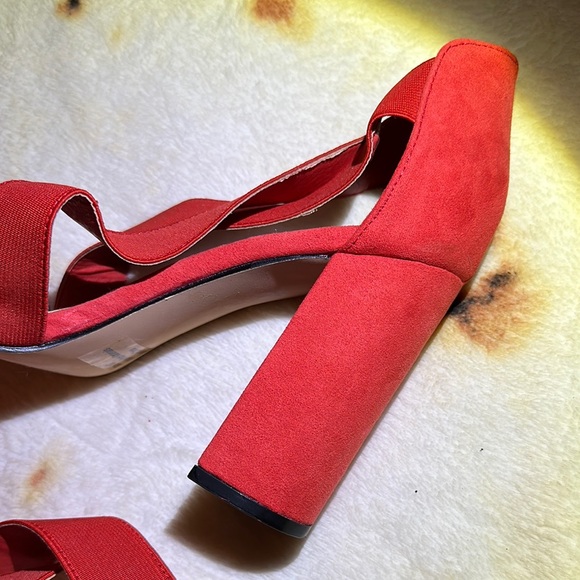 Women's Red Strappy Sandals - Picture 16 of 16